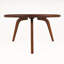 Table basse ronde en bois de noyer Dimauro, style Mid-Century moderne-1619058802
