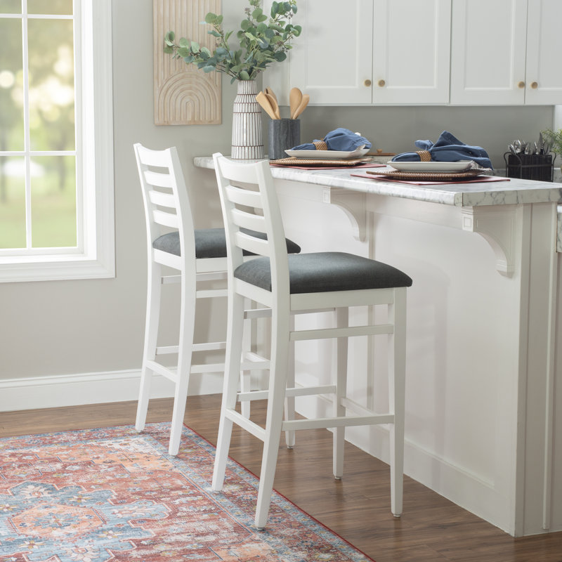 Flynn White Bar Stool