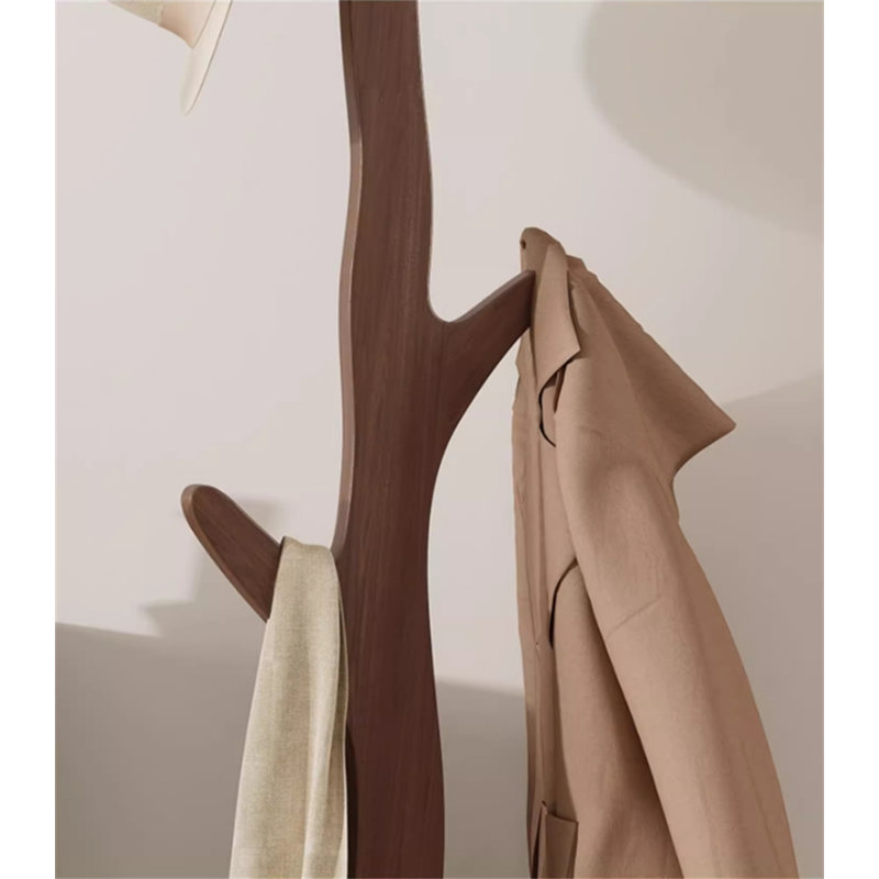 Nature's Embrace Solid Wood Clothes Stand, Tan