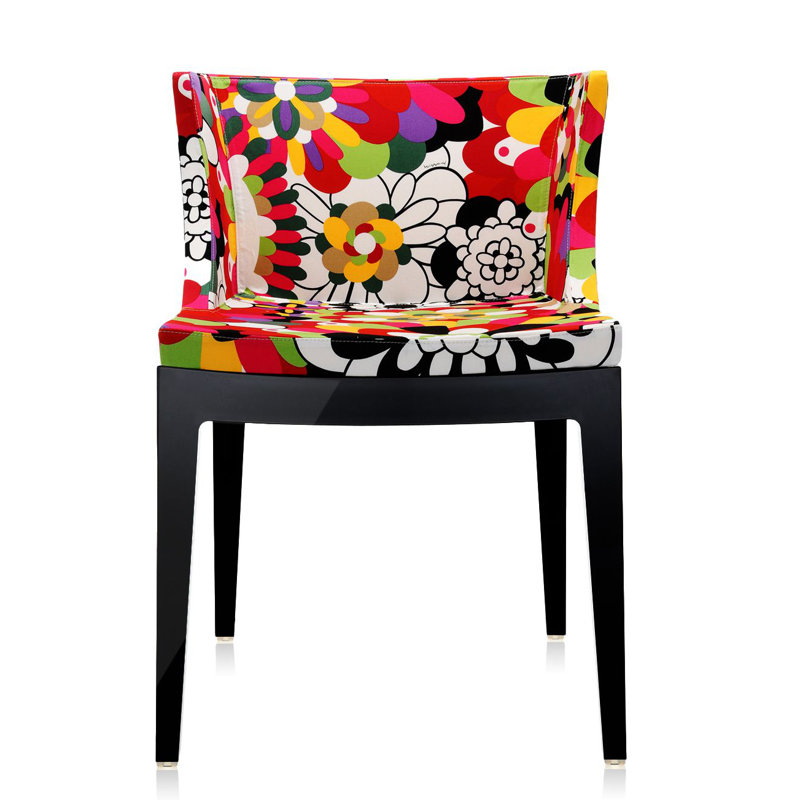 Mademoiselle Upholstered Armchair, Black, Vevey Red