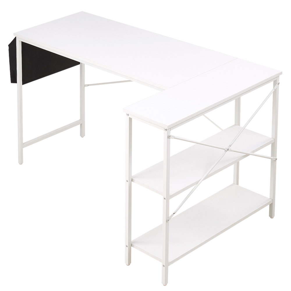 Inbox Zero Rectangle Computer Desk with Hutch | Wayfair.co.uk