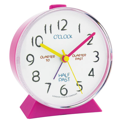 Tell The Time Analogue Alarm Tabletop Clock