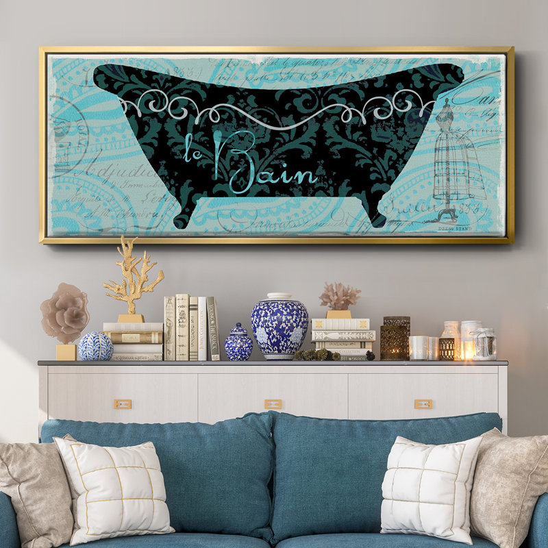 Vintage Silhouette- Framed Canvas