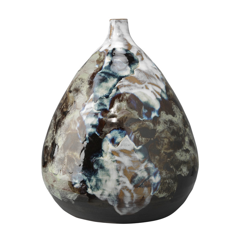 Handcrafted Multicolor Ceramic Decorative Table Vase