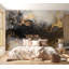 Murale pelez et collez - motif de marbre doré-228256954