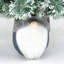 Arbre de Noël illuminé 4 pi avec pointes scintillantes, 100 lumières à DEL blanc chaud avec 10 couvercles iridescents G40, couleur épinette bleue, base de gnome avec face pelucheuse, décoration intérieure des Fêtes