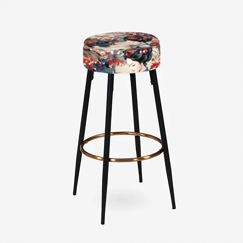 Geisha Grace - Ensemble de 2 tabourets de bar orientaux
