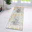 Tapis abstrait gris / orange Elkhorn-875745003