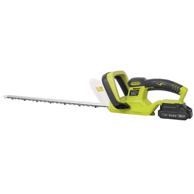 21v Cordless Hedge Trimmer With Battery & Charger, 21-inch Dual-action Steel Blade For Lawns, Bushes And Garden Landscaping