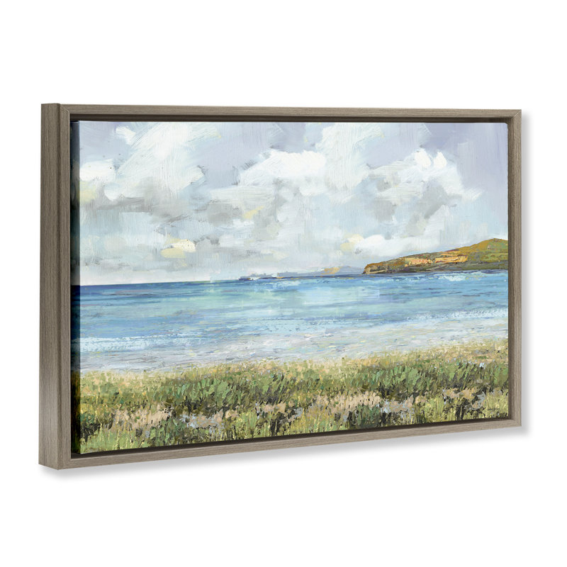Cadre flottant Un aperçu de la tranquillité, design par Amber Sterling, Cadre flottant orme Montalcino, H 17 po x l 25 po