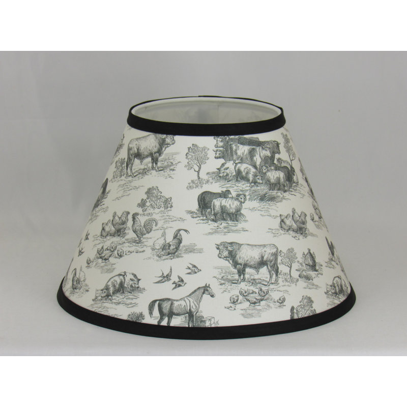 Cotton Empire Lamp Shade, 7" H x 8" W x 8" D