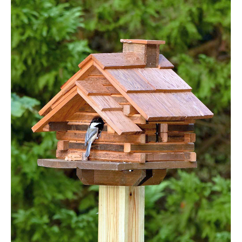 Bird in Hand Conestoga Log Cabin 16.75 in x 16 in x 15.5 in Birdhouse