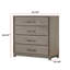 Commode de rangement contemporaine à 4 tiroirs 1Pc