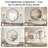 Scalloped Octagon Wall Mirror, Wavy Edge Decorative Vanity Mirror with Metal Frame for Bathroom, Bedroom, Entryway-1023366921-1023366923