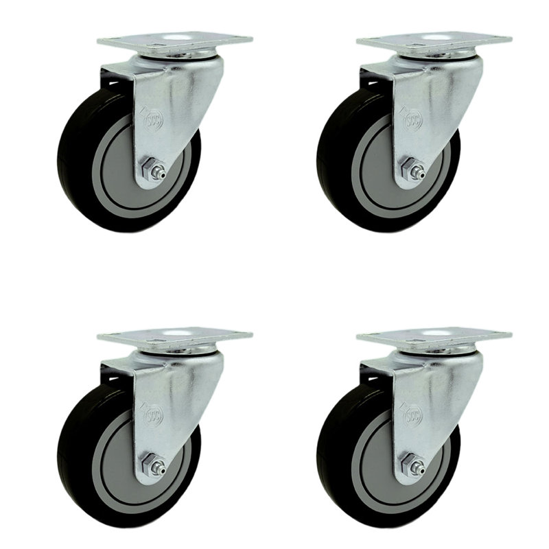 Polyurethane Caster, Black