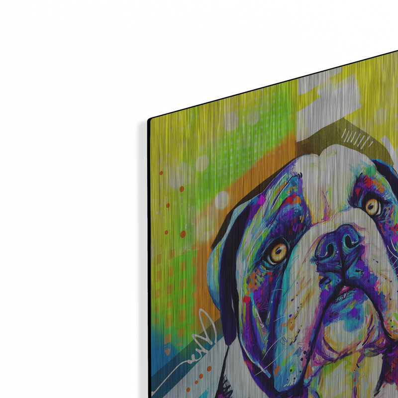 «Pop Art English Bulldog» par Furbaby Affiliates, H 24 po x l 16 po