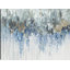 Vagues bleues abstraites - art mural sur toile tendue