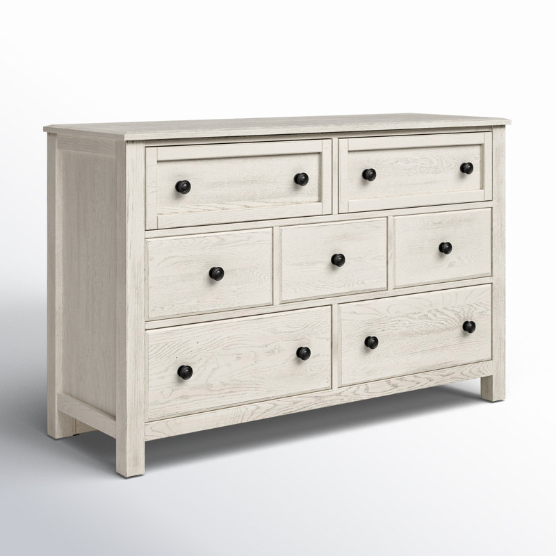 Lewin 7-Drawer Dresser, Blanc patiné