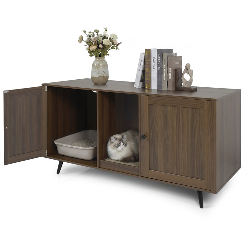 Eccles Litter Box Enclosure, Coffee