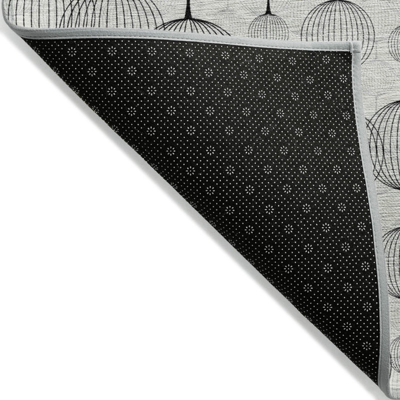 3' X 5' Graphite Gray And Silver Geometric Washable Indoor Outdoor Area Rug