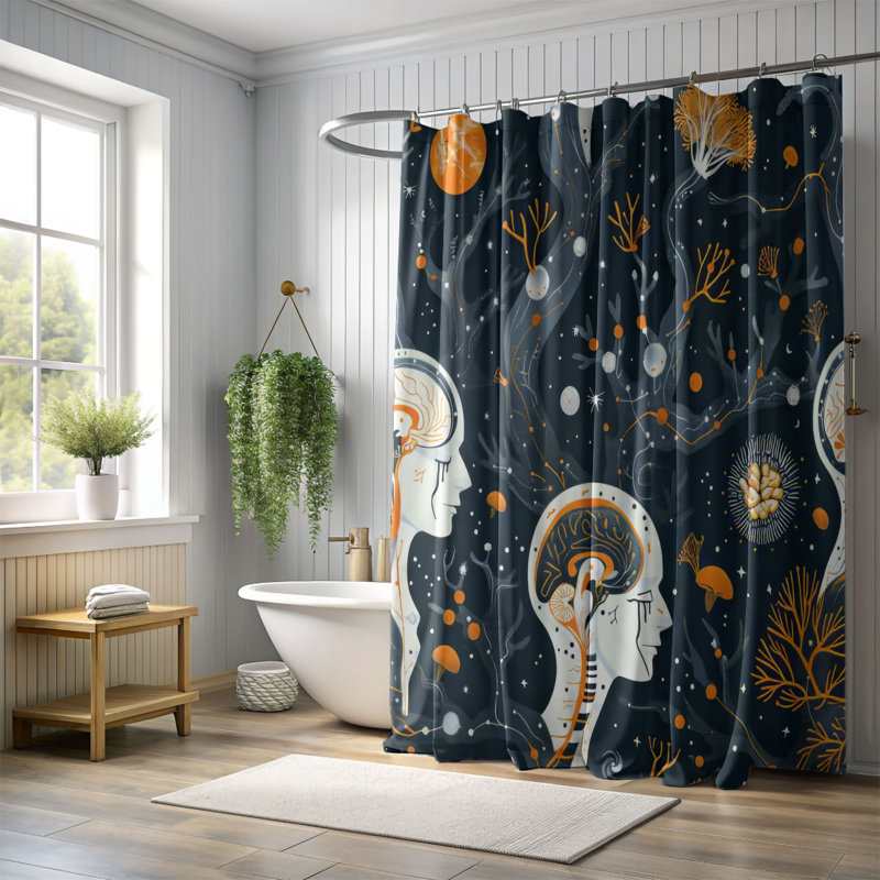 Rideau de douche Premium, H 74 po x l 71 po