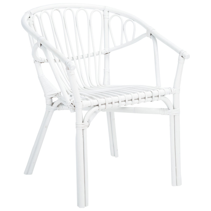 Fauteuil noir Ozias Windsor, Blanc