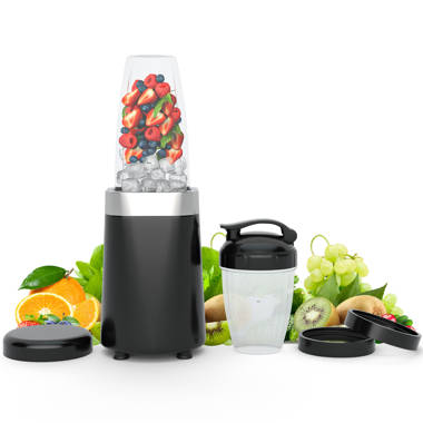 iCucina Personal Portable Bullet Blender, 300 Watt for Shakes and Smoothies, Easy to Clean, Shake Blender with One-Button Operation, 28oz Blender Cups