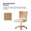 Achel Modern Armless Swivel Office Chair with Rattan Back-1695579813