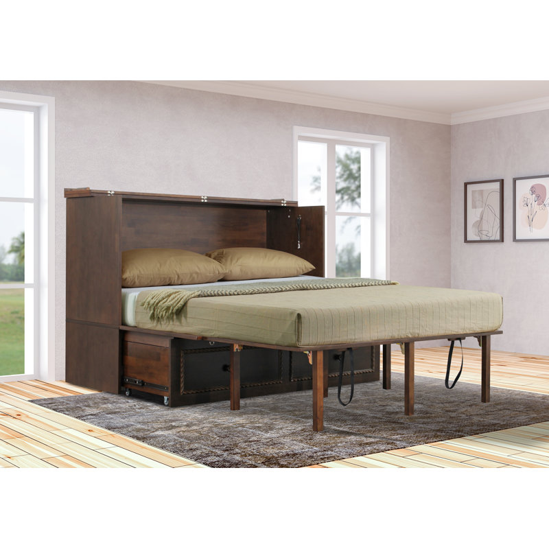 Huldah Murphy Storage Bed, Dark Walnut