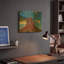 «Mitten With Sunburst» par Chris Vest, art mural en métal doré, 16 po x 12 po-713163439