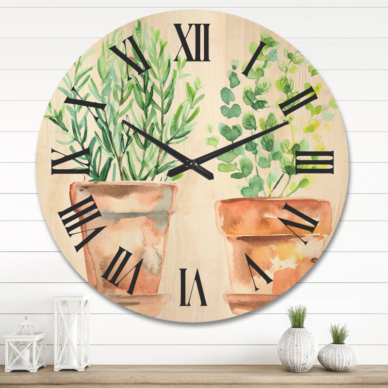 Horloge murale en bois, Grand