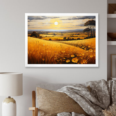 Countryside Rustling Wheat Field III - Landscapes Wall Art Living Room