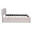 Lit plateforme tapissier grand avec lit gigogne simple Teddy Teddy-1855479951-1855479947