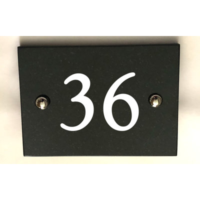 Brumby 10cm H Reflective Stone House Number