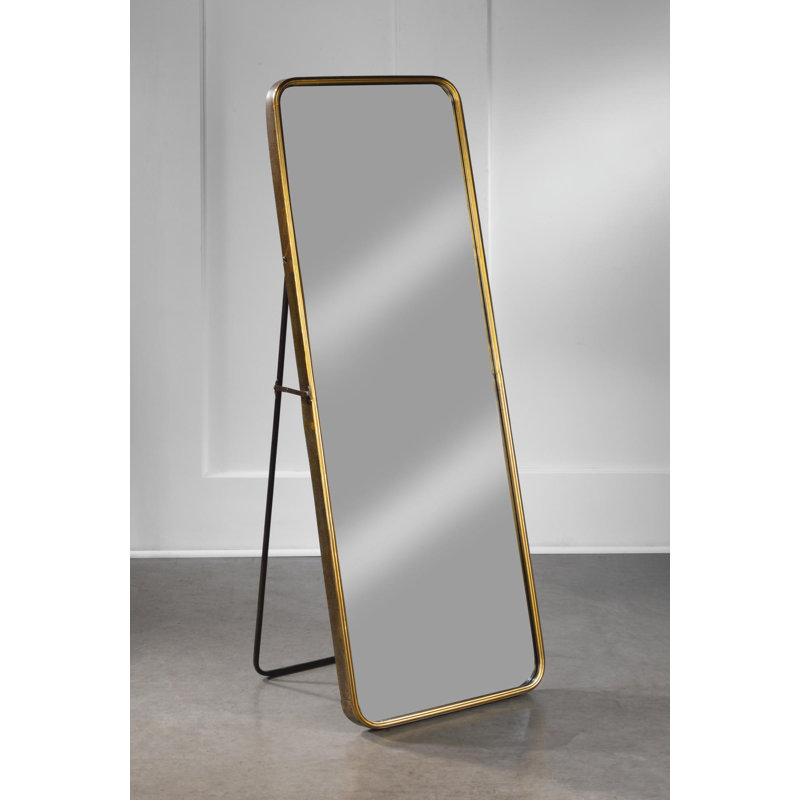 Metal Flat Floor Mirror
