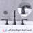 2-Handle 8 Inch Widespread Bathroom Sink Faucet ‎Oil-Rubbed Bronze Lavatory Faucet 3 Hole 360° Swivel Spout Vanity Sink Basin Faucets With Pop Up Drain Assembly And Cupc Water Supply Hoses