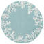 Tapis intérieur / extérieur bleu touffeté à la main à motif floral Bellavia-259646431
