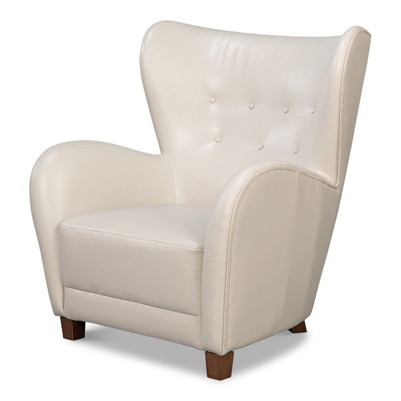 Lombard Club Chair, Crystal White