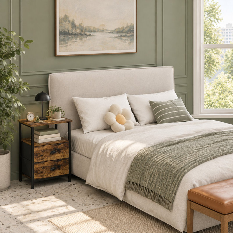 15.74 " W Standard Drawer Nightstand