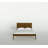 Aisen Walnut King Solid Wood Panel Headboard Bed Frame-1760505448