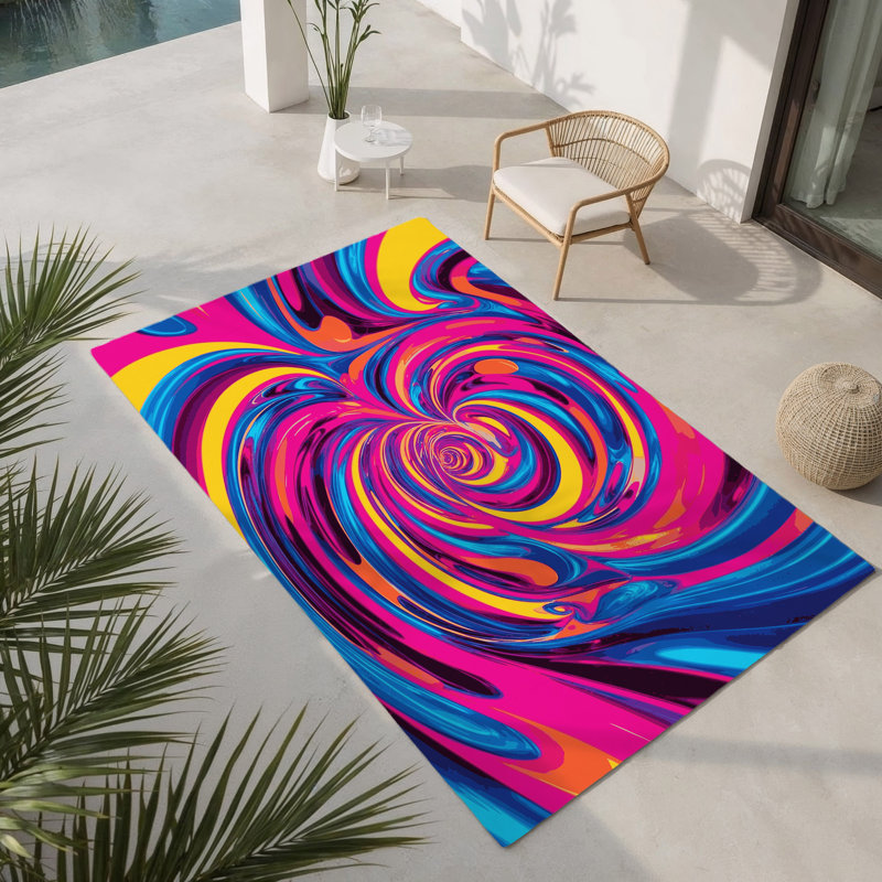Tapis intérieur et extérieur Prism Aurora, Rectangle 4pi x 6 pi