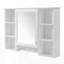 Armoire à pharmacie murale 3-en-1 avec tablette réglable-1603796469