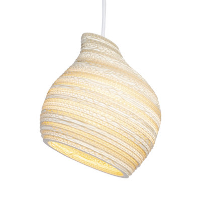 Scraplights Organic Hive Recycled Cardboard Pendant Light