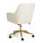 Martha Stewart Rayna Upholstered Swivel Home Office Chair with Flared Arms-125008712-125008713-125009774