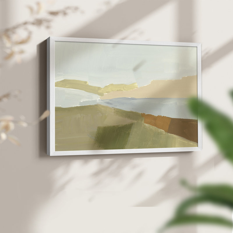 Stacked Landscape III - Reproduction encadrée - Restickable, H 16 po x l 20 po, Blanc