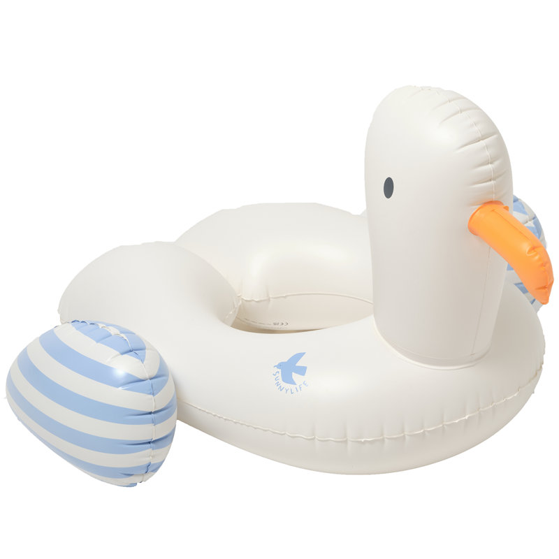 Anneau de piscine pour enfants: Sammy la mouette - rayures bleues