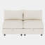 Canapés beige peu encombrants avec rangement, design moderne en chenille pour le salon