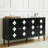 Petal-Shaped Decoration 4 Doors 61.4"W Sideboard