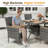 4 - Person Square Outdoor Dining Set With Cushions-1245102657