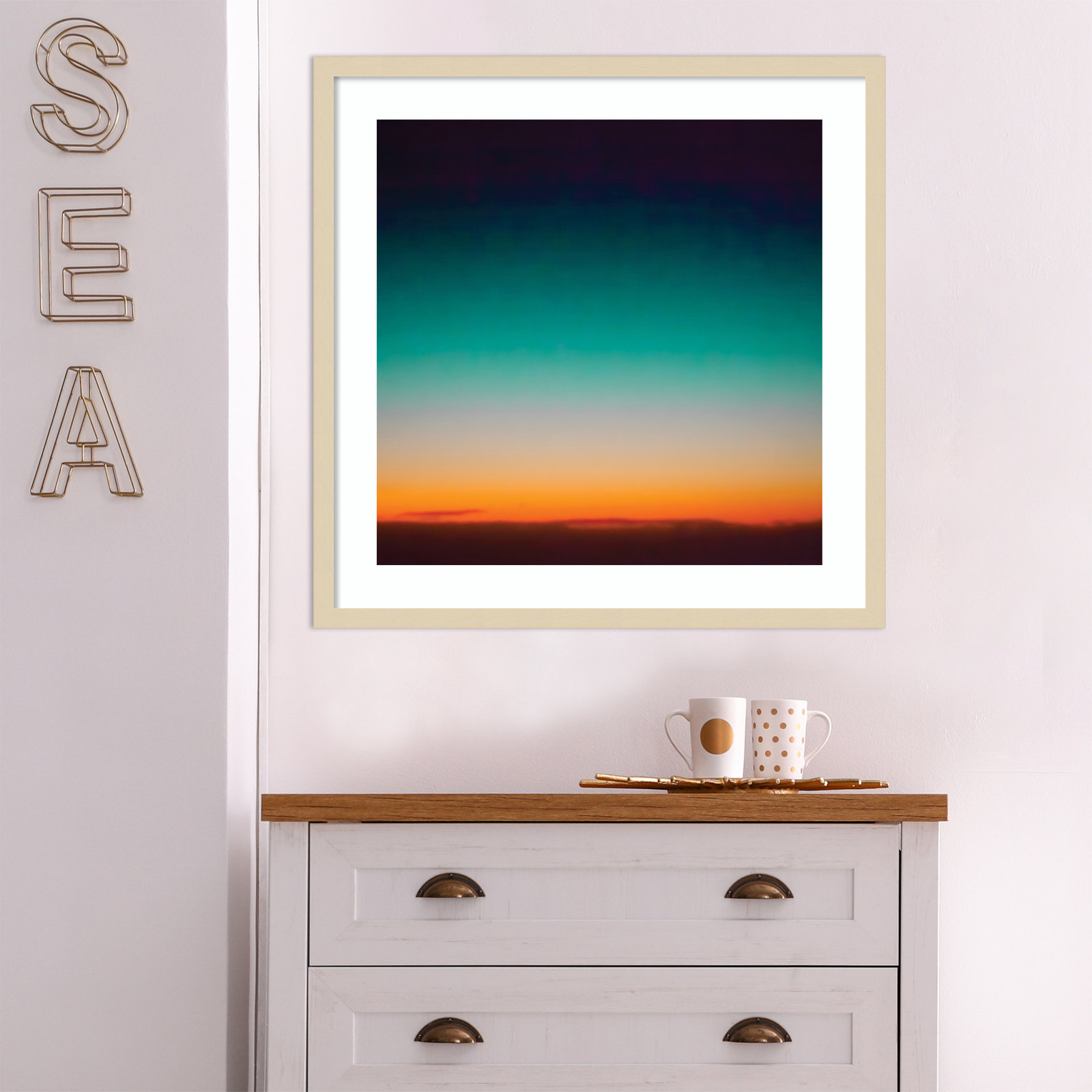 Sunrise Flying by Caroline Mint, Brown, 25.25" H x 25.25" W x 0.88" D
